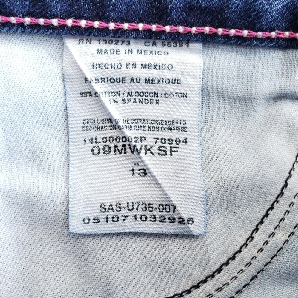 Wrangler Jean Skirt Juniors Girls Size 13 - Picture 6 of 8